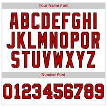 Charger l'image dans la galerie, Custom White Red-Black Authentic Baseball Jersey