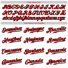 Charger l'image dans la galerie, Custom White Red-Black Authentic Baseball Jersey
