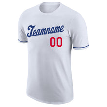 Загрузить изображение в средство просмотра галереи, Custom White Royal-Red Performance T-Shirt