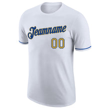 Загрузить изображение в средство просмотра галереи, Custom White Old Gold-Royal Performance T-Shirt