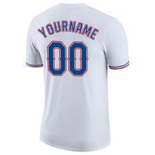 Load image into Gallery viewer, Custom White Royal-Red Performance T-Shirt