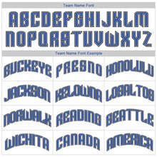 Laden Sie das Bild in den Galerie-Viewer, Custom White Blue-Black Authentic Throwback Rib-Knit Baseball Jersey Shirt