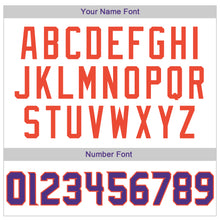 Charger l'image dans la galerie, Custom White Purple-Orange Authentic Throwback Rib-Knit Baseball Jersey Shirt