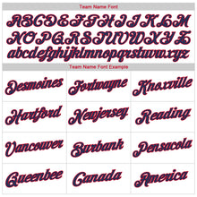 Загрузить изображение в средство просмотра галереи, Custom White Red-Navy Authentic Throwback Rib-Knit Baseball Jersey Shirt