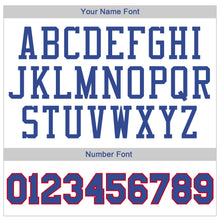 Charger l'image dans la galerie, Custom White Royal-Red Authentic Throwback Rib-Knit Baseball Jersey Shirt