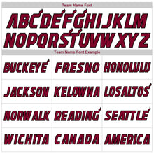 Charger l'image dans la galerie, Custom White Maroon-Black Authentic Throwback Rib-Knit Baseball Jersey Shirt