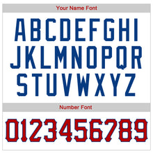 Charger l'image dans la galerie, Custom White Royal Pinstripe Red-Royal Authentic Baseball Jersey