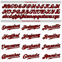 Загрузить изображение в средство просмотра галереи, Custom White Red-Black Authentic Baseball Jersey