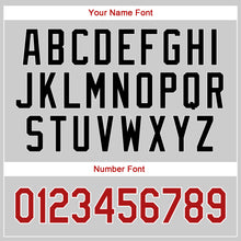 Charger l'image dans la galerie, Custom White Red Pinstripe Red-Black Authentic Baseball Jersey