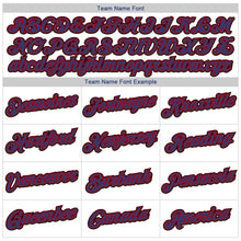 Laden Sie das Bild in den Galerie-Viewer, Custom White Royal-Red Authentic Baseball Jersey