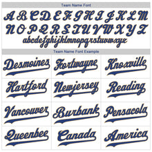 Laden Sie das Bild in den Galerie-Viewer, Custom White Royal-Old Gold Authentic Baseball Jersey