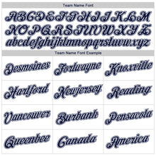 Laden Sie das Bild in den Galerie-Viewer, Custom White Navy Authentic Baseball Jersey