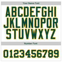 Laden Sie das Bild in den Galerie-Viewer, Custom White Green-Gold Authentic Baseball Jersey