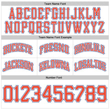 Load image into Gallery viewer, Custom White Orange-Royal Authentic Throwback Basketball Shorts