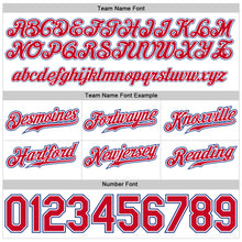 Laden Sie das Bild in den Galerie-Viewer, Custom White Red-Royal Authentic Throwback Basketball Shorts