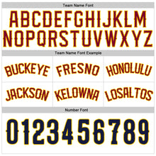 Load image into Gallery viewer, Custom White Maroon-Gold Authentic Throwback Basketball Shorts