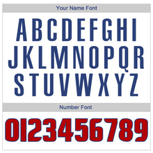 Laden Sie das Bild in den Galerie-Viewer, Custom White Red-Royal Authentic Throwback Basketball Jersey