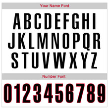 Load image into Gallery viewer, Custom White Black-Red Authentic Throwback Basketball Jersey