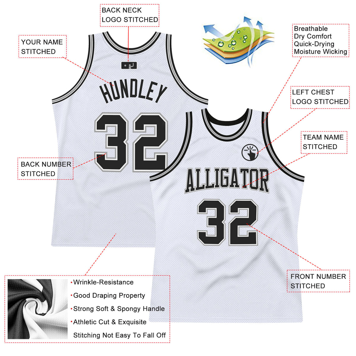 design spurs jersey black