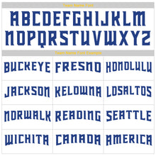 Charger l'image dans la galerie, Custom White Royal-Gold Authentic Throwback Basketball Jersey