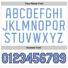 Load image into Gallery viewer, Custom White Light Blue-Purple Authentic Throwback Basketball Jersey