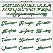 Charger l'image dans la galerie, Custom White Kelly Green-Old Gold Authentic Throwback Basketball Jersey