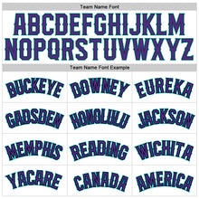 Load image into Gallery viewer, Custom White Purple-Teal Authentic Throwback Basketball Jersey
