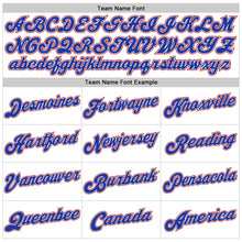 Загрузить изображение в средство просмотра галереи, Custom White Royal-Red Authentic Baseball Jersey