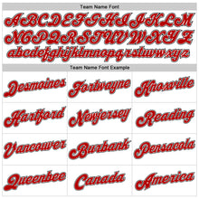 Загрузить изображение в средство просмотра галереи, Custom White Red-Black Authentic Baseball Jersey