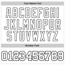 Load image into Gallery viewer, Custom White White-Black Authentic Throwback Basketball Jersey