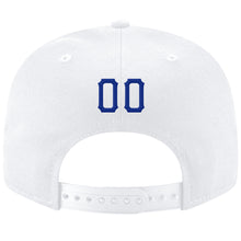 Загрузить изображение в средство просмотра галереи, Custom White Royal-Red Stitched Adjustable Snapback Hat