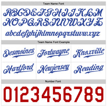 Laden Sie das Bild in den Galerie-Viewer, Custom White Royal-Red Authentic Skull Fashion Baseball Jersey