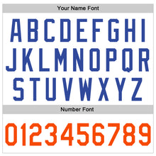 Laden Sie das Bild in den Galerie-Viewer, Custom White Royal-Orange Authentic Skull Fashion Baseball Jersey