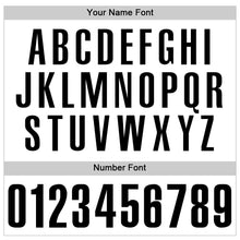 Charger l'image dans la galerie, Custom White Black Authentic Baseball Jersey