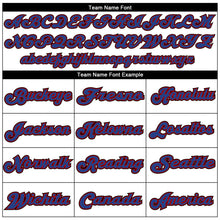 Load image into Gallery viewer, Custom White Royal-Red Mesh Authentic Throwback Football Jersey