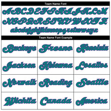 Charger l'image dans la galerie, Custom White Purple-Aqua Mesh Authentic Throwback Football Jersey