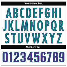 Charger l'image dans la galerie, Custom White Purple-Aqua Mesh Authentic Throwback Football Jersey