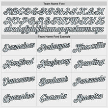 Laden Sie das Bild in den Galerie-Viewer, Custom White Silver-Black Authentic Baseball Jersey