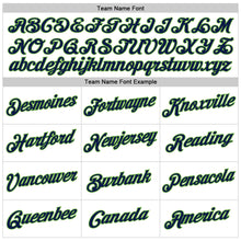 Laden Sie das Bild in den Galerie-Viewer, Custom White Navy-Neon Green Authentic Baseball Jersey