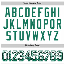 Laden Sie das Bild in den Galerie-Viewer, Custom White Kelly Green-Black Authentic Drift Fashion Baseball Jersey