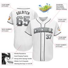 Laden Sie das Bild in den Galerie-Viewer, Custom White Black-Silver Authentic Drift Fashion Baseball Jersey