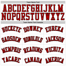 Load image into Gallery viewer, Custom White Red-Black 3D Skull Authentic Baseball Jersey