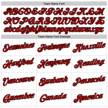 Загрузить изображение в средство просмотра галереи, Custom White Red Pinstripe Red-Black Authentic Basketball Jersey