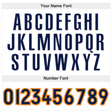 Загрузить изображение в средство просмотра галереи, Custom Stitched White Navy-Gold Sports Pullover Sweatshirt Hoodie