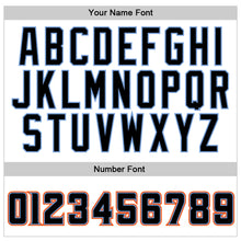Load image into Gallery viewer, Custom Stitched White Black-Orange Sports Pullover Sweatshirt Hoodie