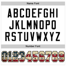 Load image into Gallery viewer, Custom White Vintage USA Flag-Black Mesh Authentic Football Jersey