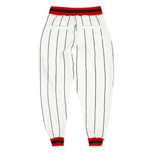 Загрузить изображение в средство просмотра галереи, Custom White Black Pinstripe Red-Black Sports Pants