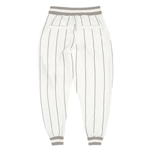 Загрузить изображение в средство просмотра галереи, Custom White Gray Pinstripe Gray-White Sports Pants