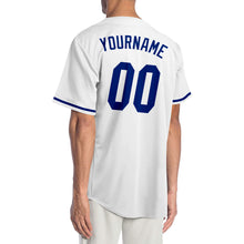 Laden Sie das Bild in den Galerie-Viewer, Custom White Royal Authentic Baseball Jersey