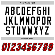 Charger l'image dans la galerie, Custom White Black Pinstripe Red-Black Authentic Baseball Jersey